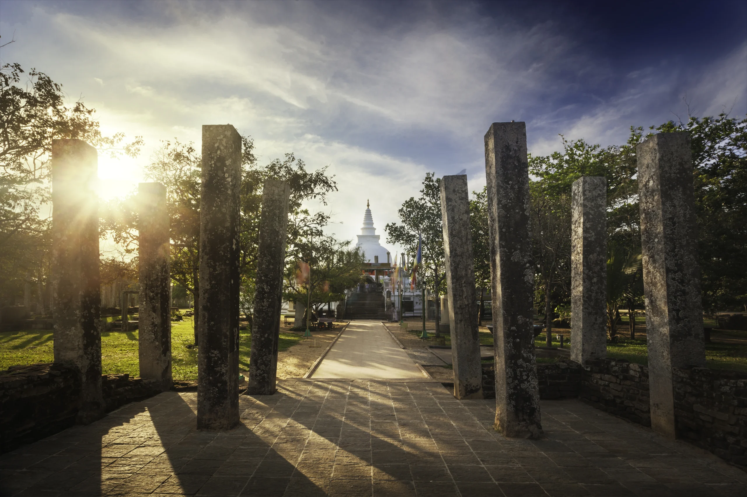 Ancient Buddhist Temple Ruins Sri